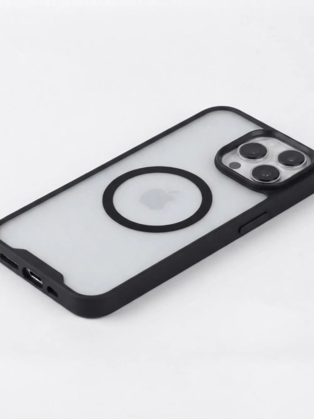 Magnetic Card Holders Flip Clear Back Phone Case for iPhone 16